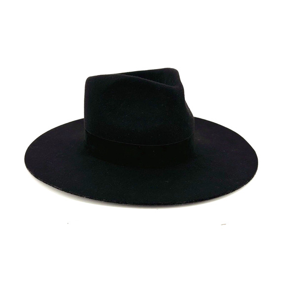 Lack Of Color Australian Wool Hat Size Small Rancher Western Boho Festival Black - Picture 3 of 5